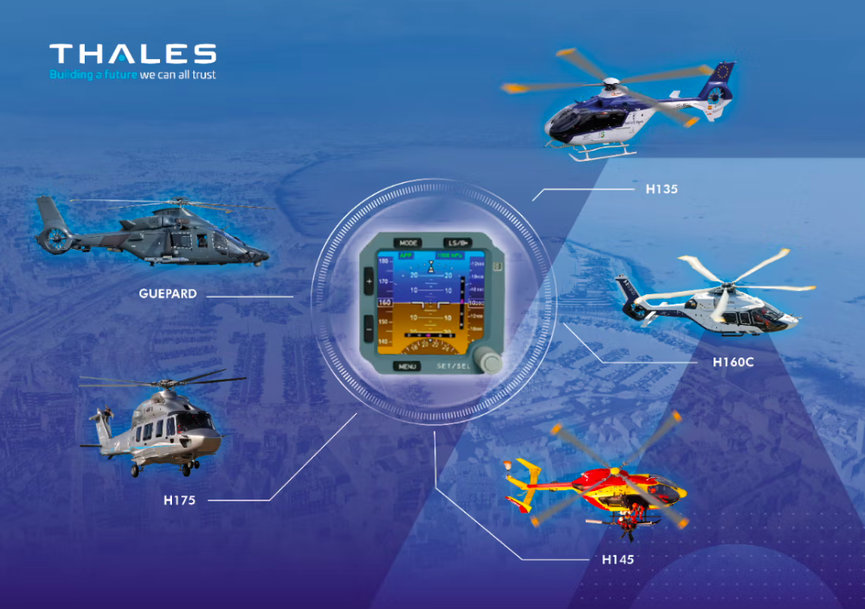 THALES INTEGRATED ELECTRONIC STANDBY INSTRUMENT TO GUARANTEE FLIGHT SAFETY ON NEW AIRBUS CIVIL AND MILITARY HELICOPTERS